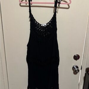 WYLDR Elegant Black Crochet Dress